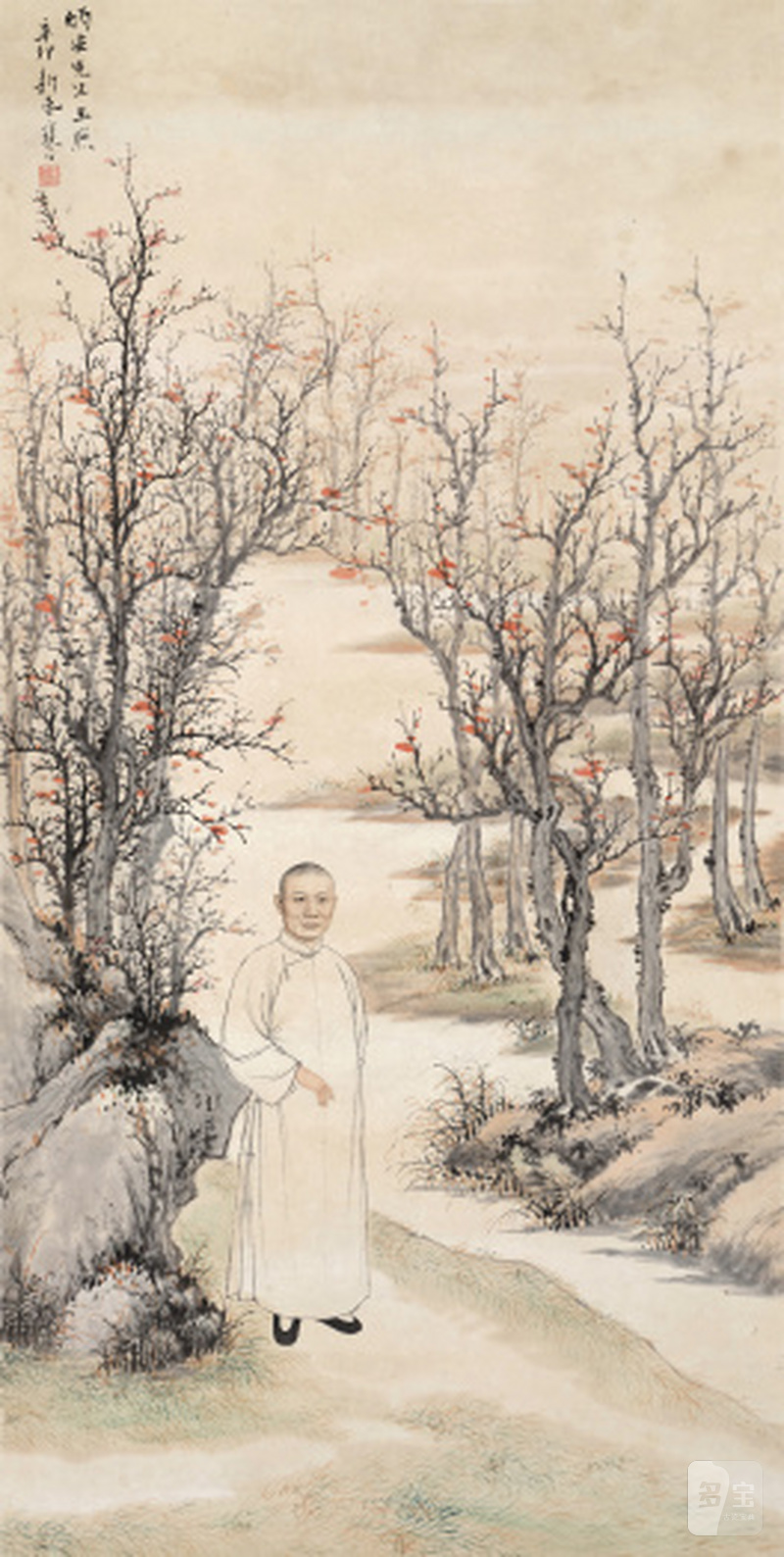 江寒汀 1903-1963 炳安先生玉照